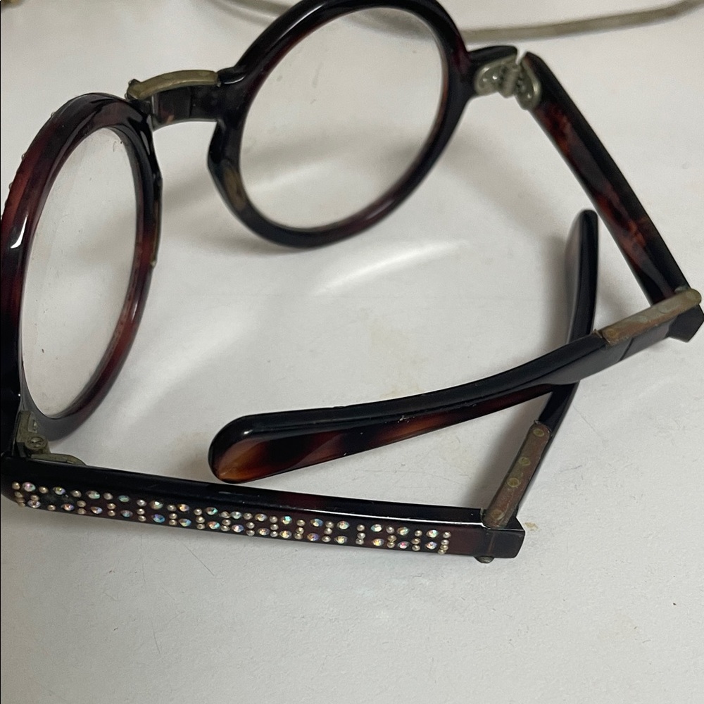 Source Unknown Tortoise Shell Embellished Glasses - image 3